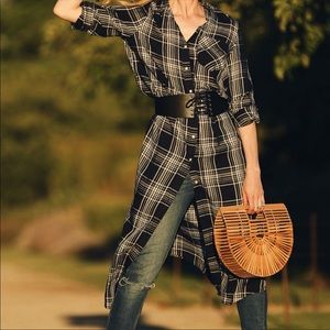 NEW Express shirt dress plaid